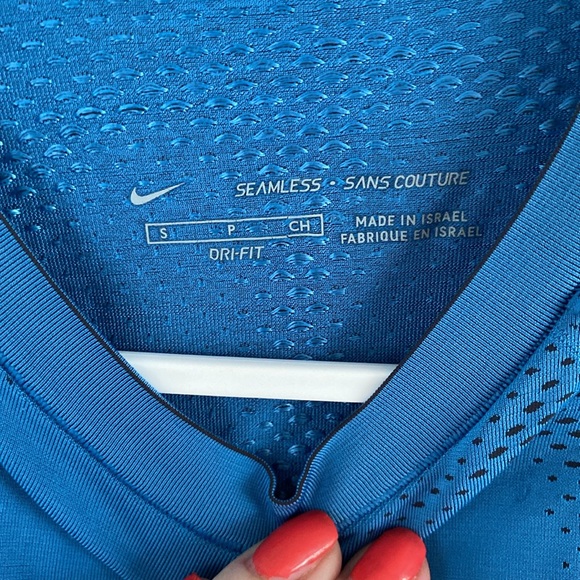 NIKE DRIFIT SRAMLESS running tee shirt S teal - Picture 2 of 4